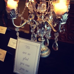 Bling on the place card table